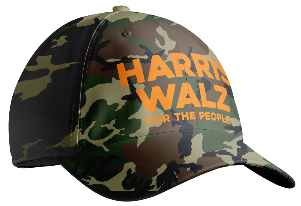 Harris/Walz printed For The People Camo hat